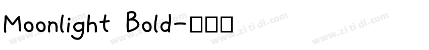 Moonlight Bold字体转换